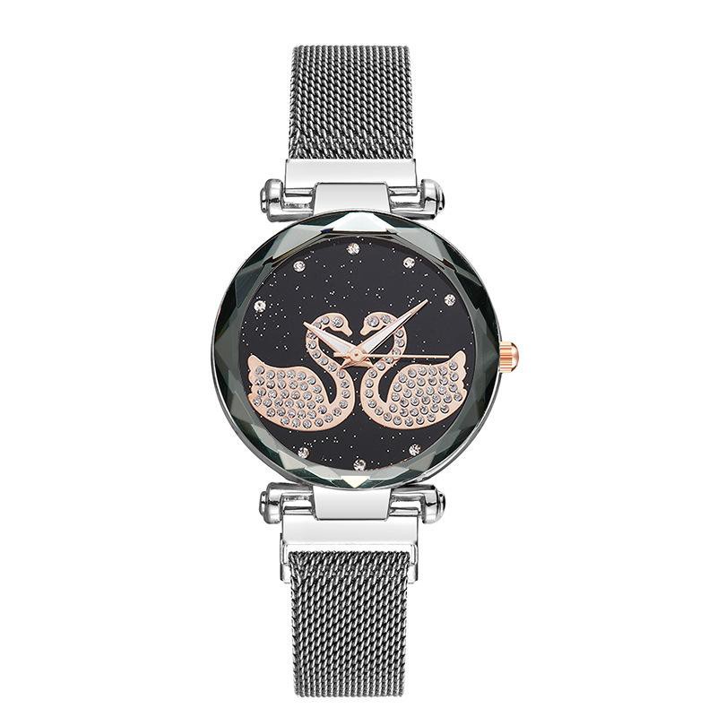 ✅Grosir Jam Senen - Jam Tangan Wanita Magnet Angsa Swarosvsky SWAN import grosir premium JF043