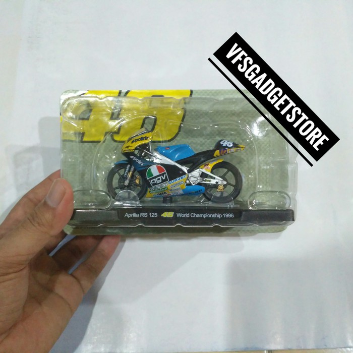 Diecast Motogp - Diecast Ducati - Diecast New Ray Vespa Diecast Valentino Rossi Skala 1:18 Wc 1996