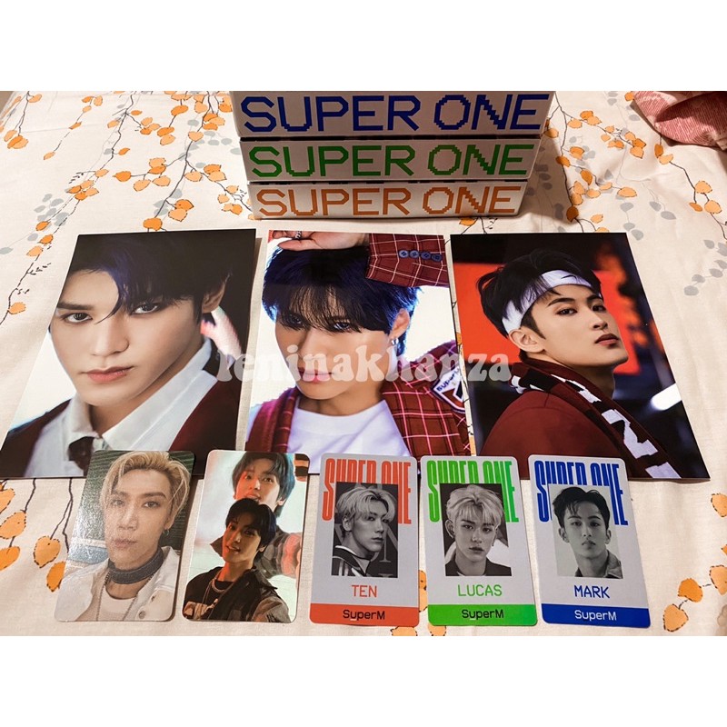 SUPERM SUPER ONE US taemin taeyong ten mark lucas baekhyun photocard pc id card postcard official