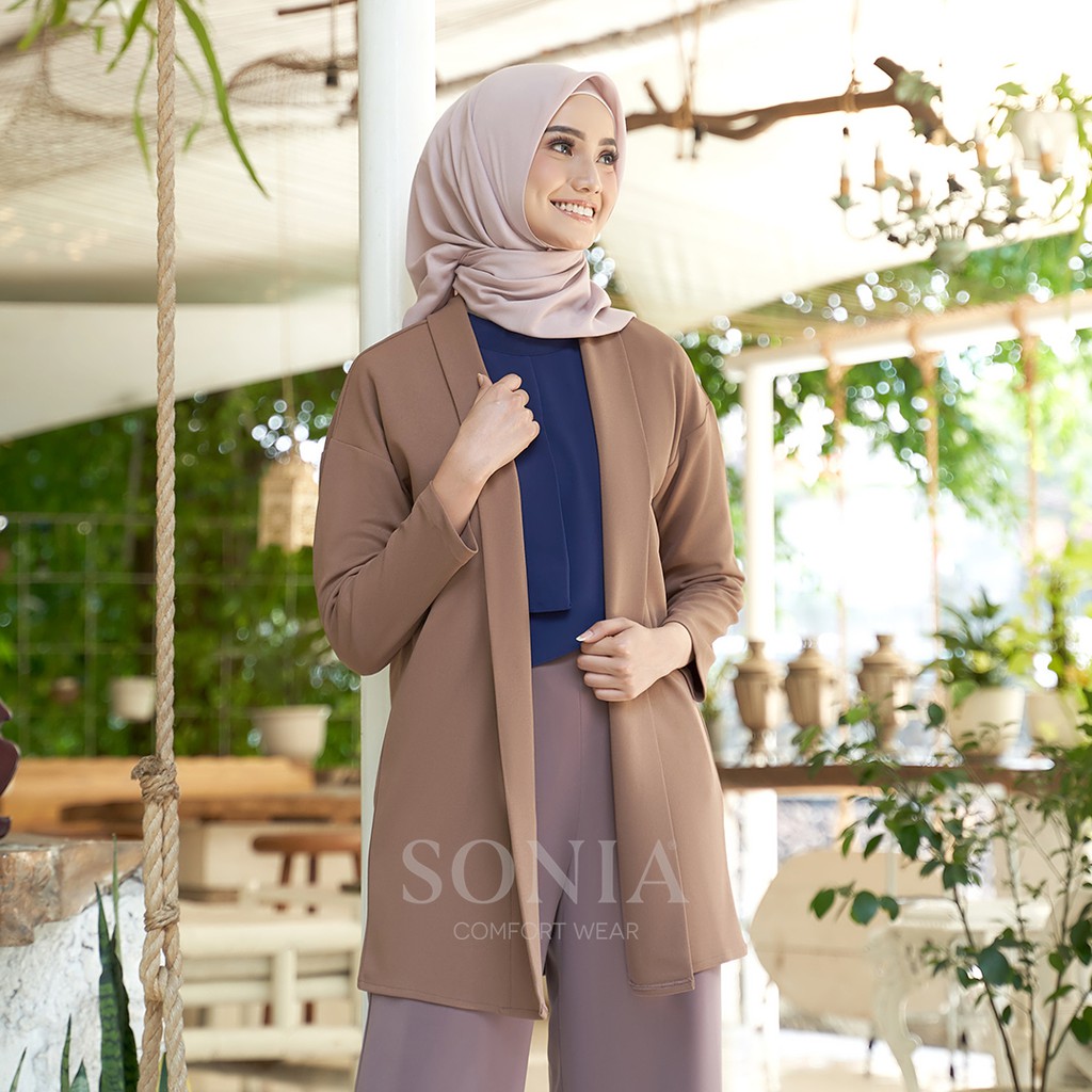 

Sonia - Venti Blazer Cardigan Polos / Blazer Kerja / Outer Casual by SONIA / B11863