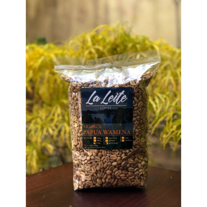 

La Leite Greenbean(Biji Mentah) Arabica Papua Wamena 1 kg