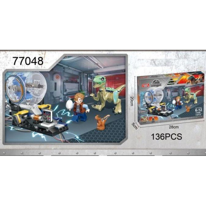 Hemat 77048 Lego Dinosaur Velociraptor Blue Jurassic World Dinosaurus Terlaris