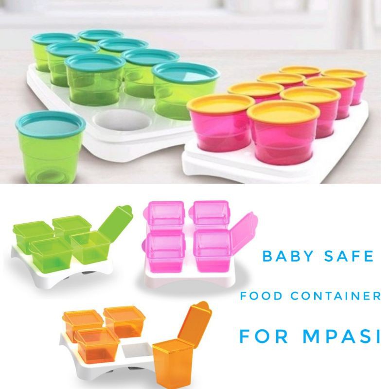 Wadah Penyimpanan MPASI | Tempat Makanan Bayi Beku | BABY FOOD CONTAINER | JIAYI | BABY SAFE