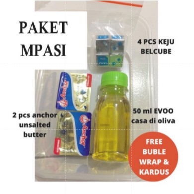 MURAH BANGET ! Paket MPASI mini belcube Anchor EVOO babybel mazola elle&amp;vire