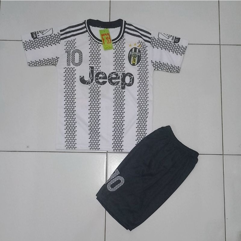 Setelan Baju SepakBola Anak Laki Baju Kaos Bola Juventus Baju Bola Terbaru Pakaian Olahraga Anak Laki