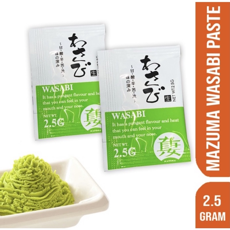 

MAZUMA Wasabi Sachet 2gr x 500 pcs - 1KG (Jual Per Pcs)