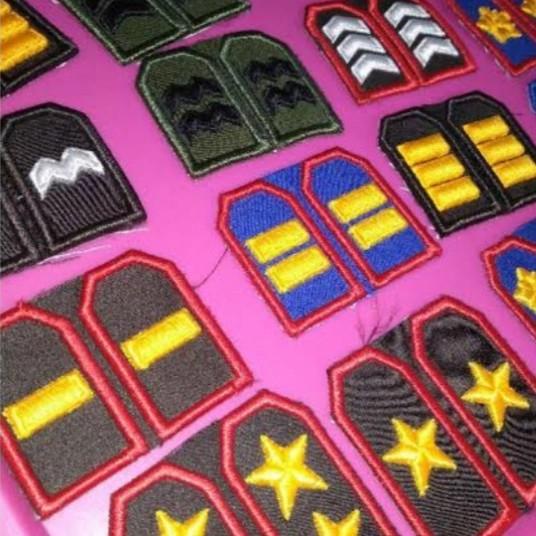 Pns | Pangkat Pdl Polri Bordir Komputer Timbul