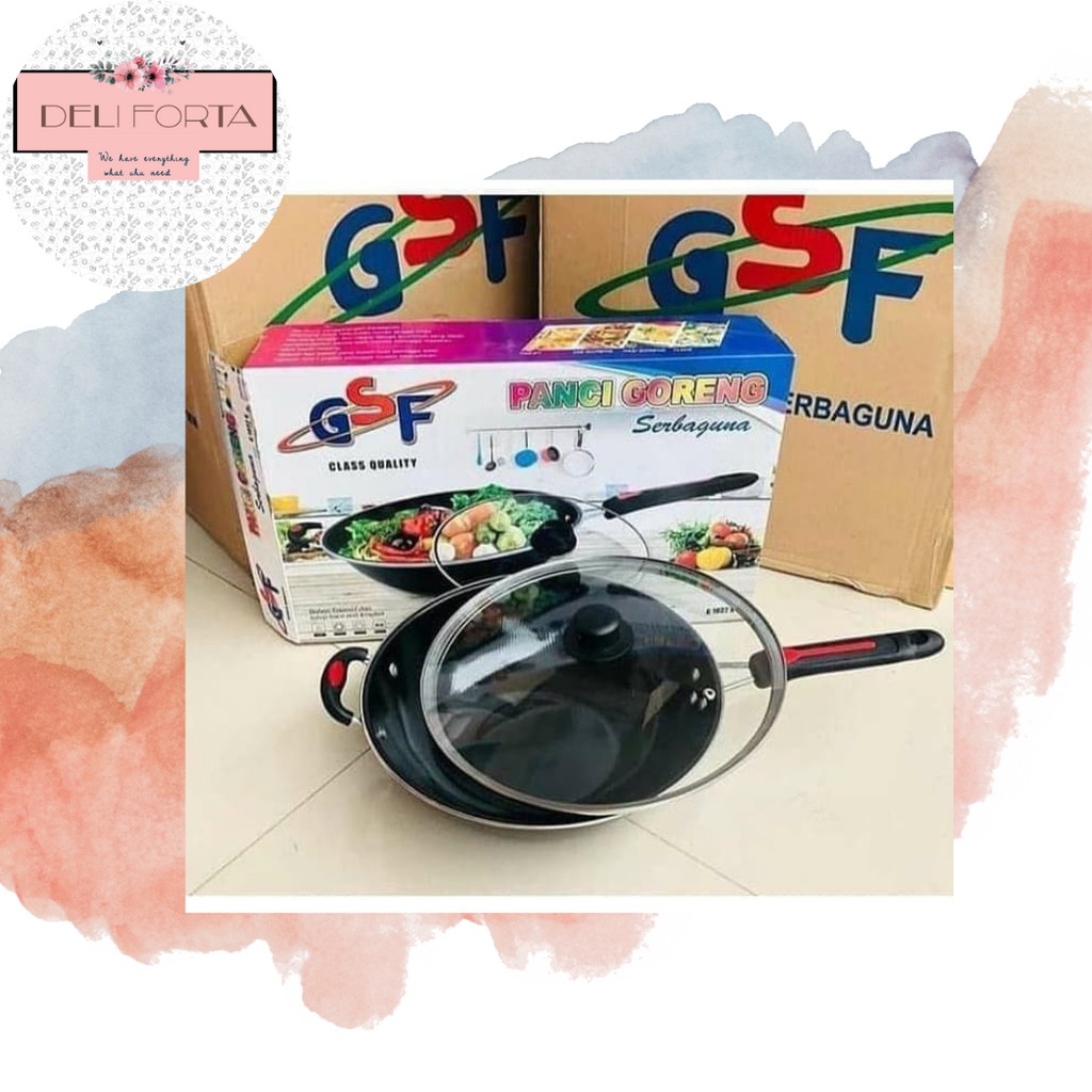 Panci wajan goreng serbaguna anti lengket / panci teflon GSF G 1032 K