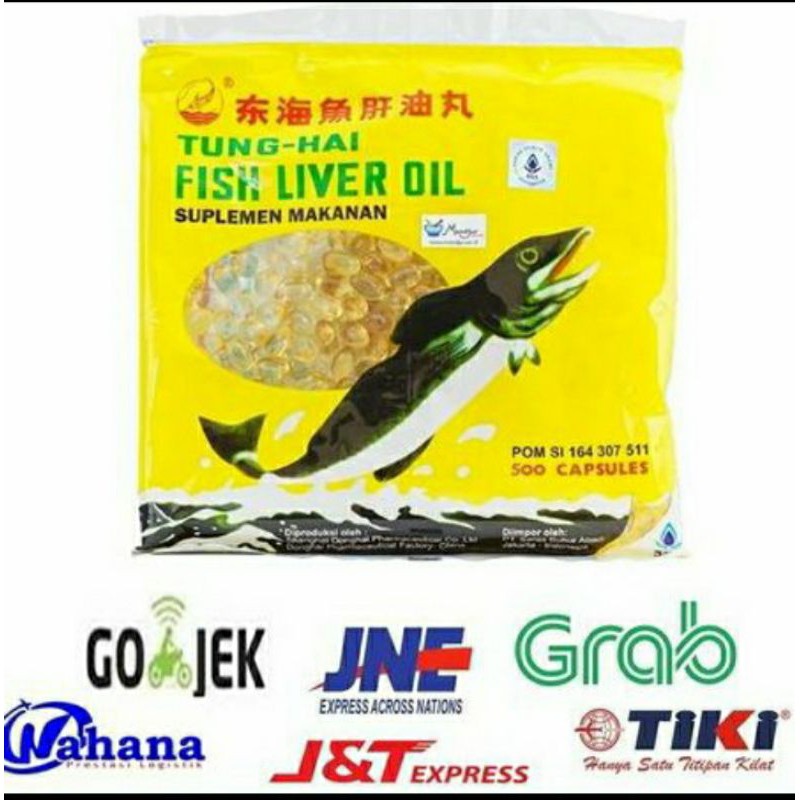 Minyak Ikan isi 500 butir / fish oil Vitamin kulit Isi 500tablet