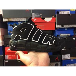  Sepatu  Model Nike  Air  More Uptempo  Gs Air  Warna Hitam Dan 