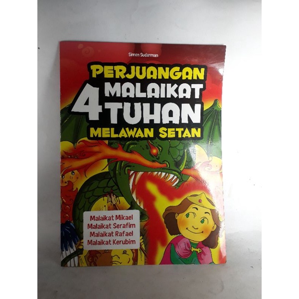 Buku Anak Perjuangan 4 Malaikat Tuhan Melawan Setan Malaikat Mikael Serafim Rafael Kerubim  . t88