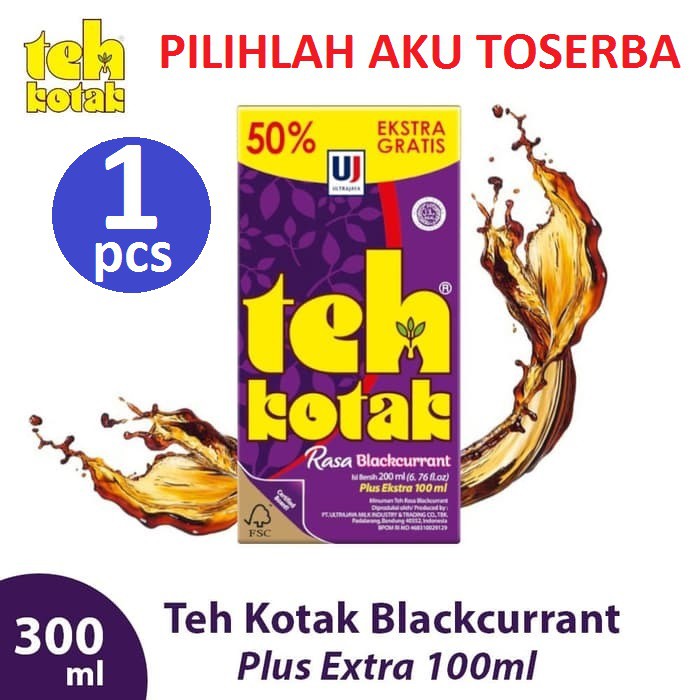 TEH KOTAK ULTRA RASA BLACKCURRANT 300 ml ( HARGA SATUAN )