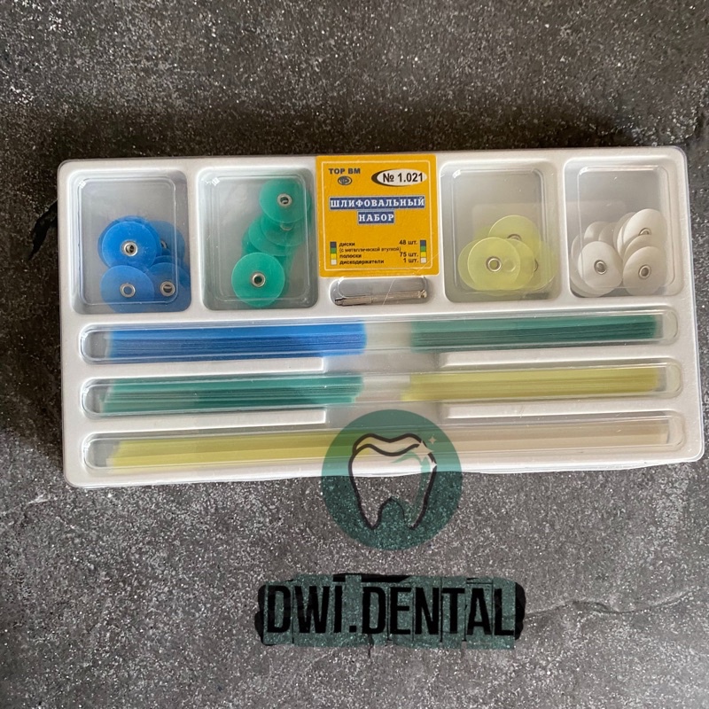 E2.4 Dental finishing polishing kit disc strip composite komposit