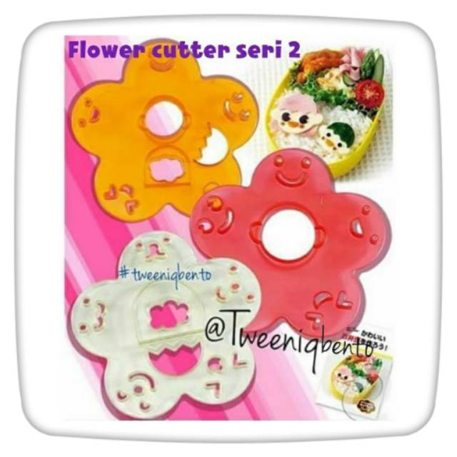 

PRODUK- FLOWER CUTTER SERI 2 CUTTER BENTO HAM SOSIS KEJU WORTEL WAJAH SMILE TERMURAH .