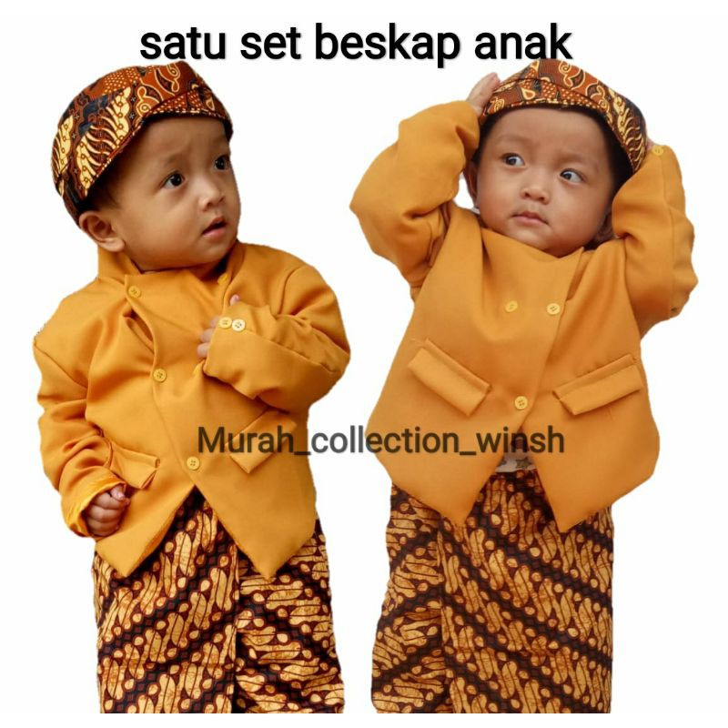 BEST SELLER ‼️BESKAP ANAK LAKI LAKI // BESKAP BAYI // BAJU ADAT ANAK //BAJU JAWA ANAK LAKI LAKI