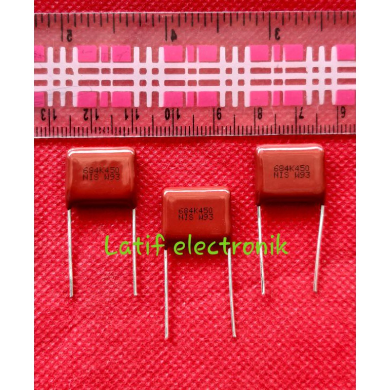 Kapacitor 0.68uf  684  680nf 450v nissie panasonic Capacitor