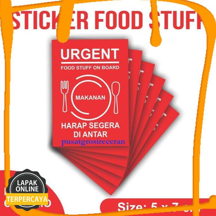 

Big Sale Sticker Stiker Makanan Ditempel Di Paket Untuk Mempercepat Pengiriman Barang Original