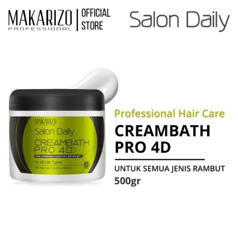 Makarizo Professional Salon Daily Creambath Pro Pot 500GR