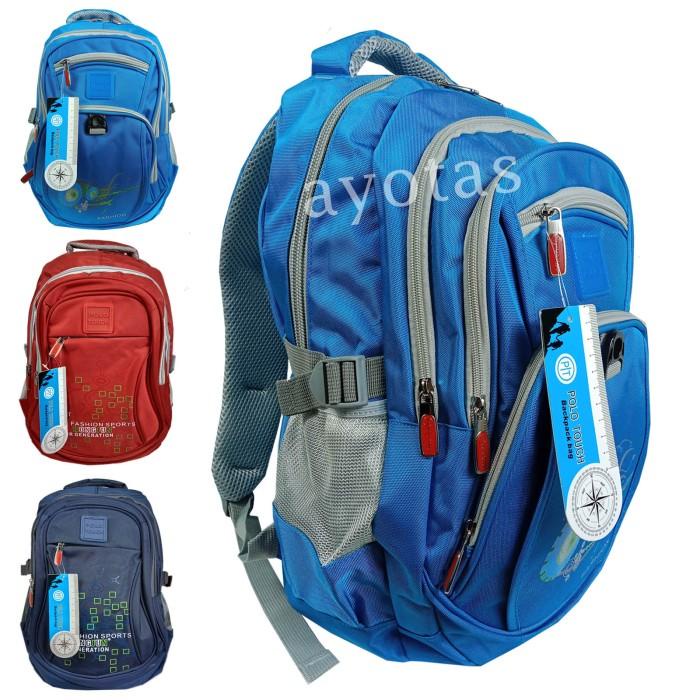 Tas Sekolah Anak Laki Laki Perempuan Polo Touch Sd Smp- Tas Ransel