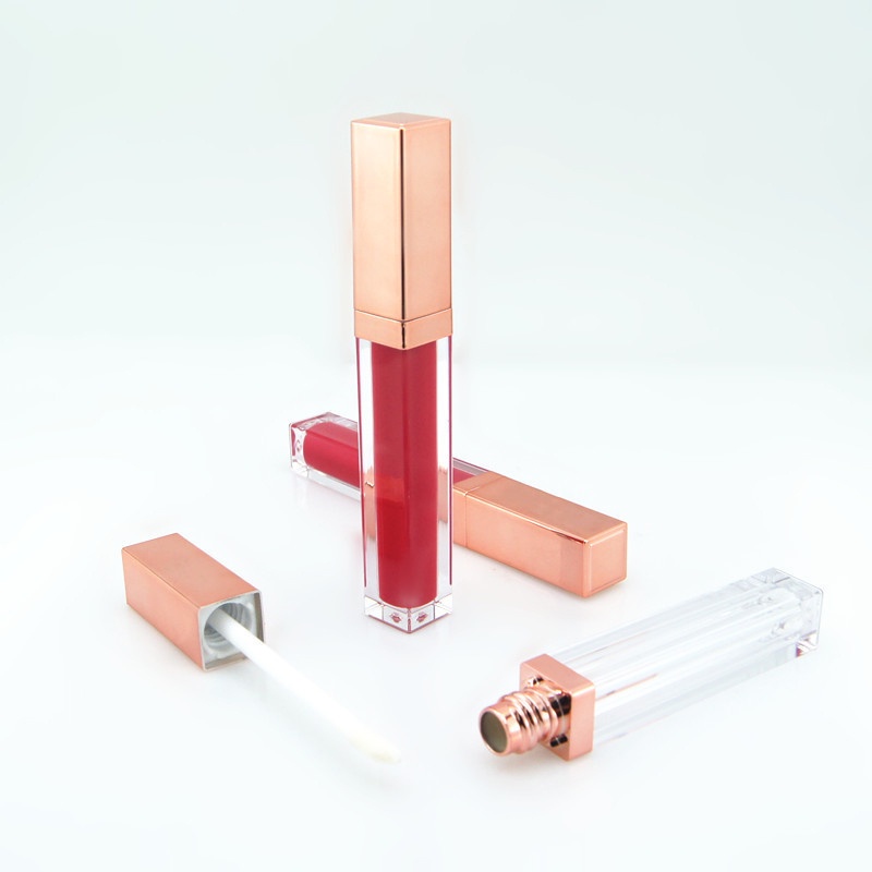 {LUCKID}5ml Rose Gold Lip gloss Tubes DIY Empty Cosmetic Container Refillable Bottles