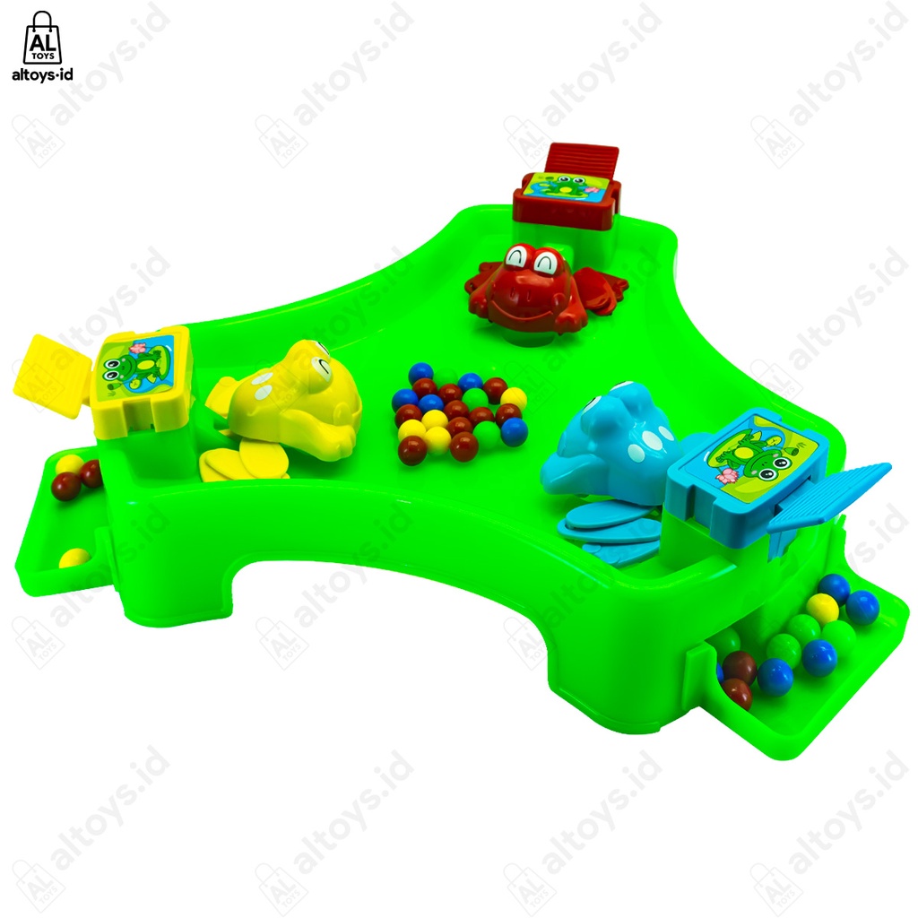 Mainan Edukasi Anak Hungry Little Frog - Little Frog Eats Beans Fun Toys / Family Board Game SH296