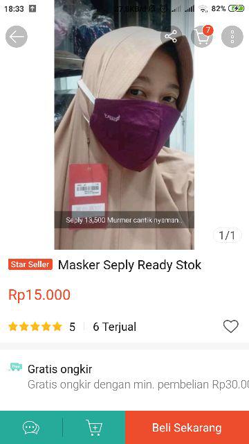 Masker Seply Ready Stok