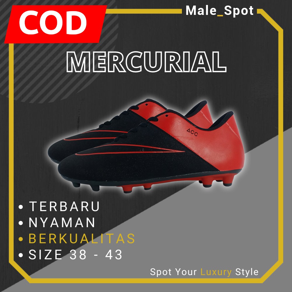 sepatu olahraga sepakbola mercurial sport asli original pria cowo import terjamin murah kualitas A83
