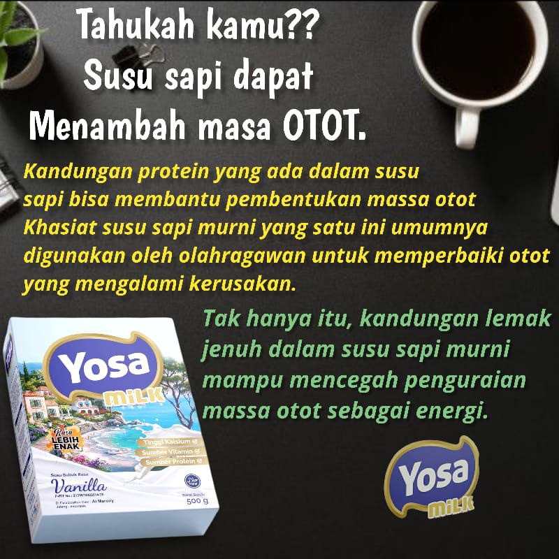 Yosamilk New BPOM tinggi kalsium dan protein