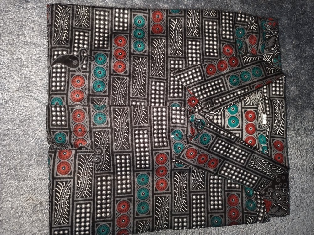 Kemeja Batik Lengan Panjang Size M L Xl Xxl Xxxl