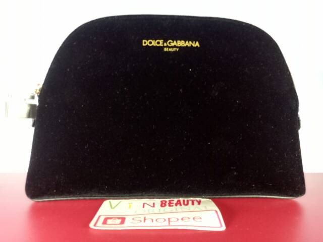 Pouch / Dompet Kosmetik Dolce &amp; Gabbana Beauty Warna Hitam