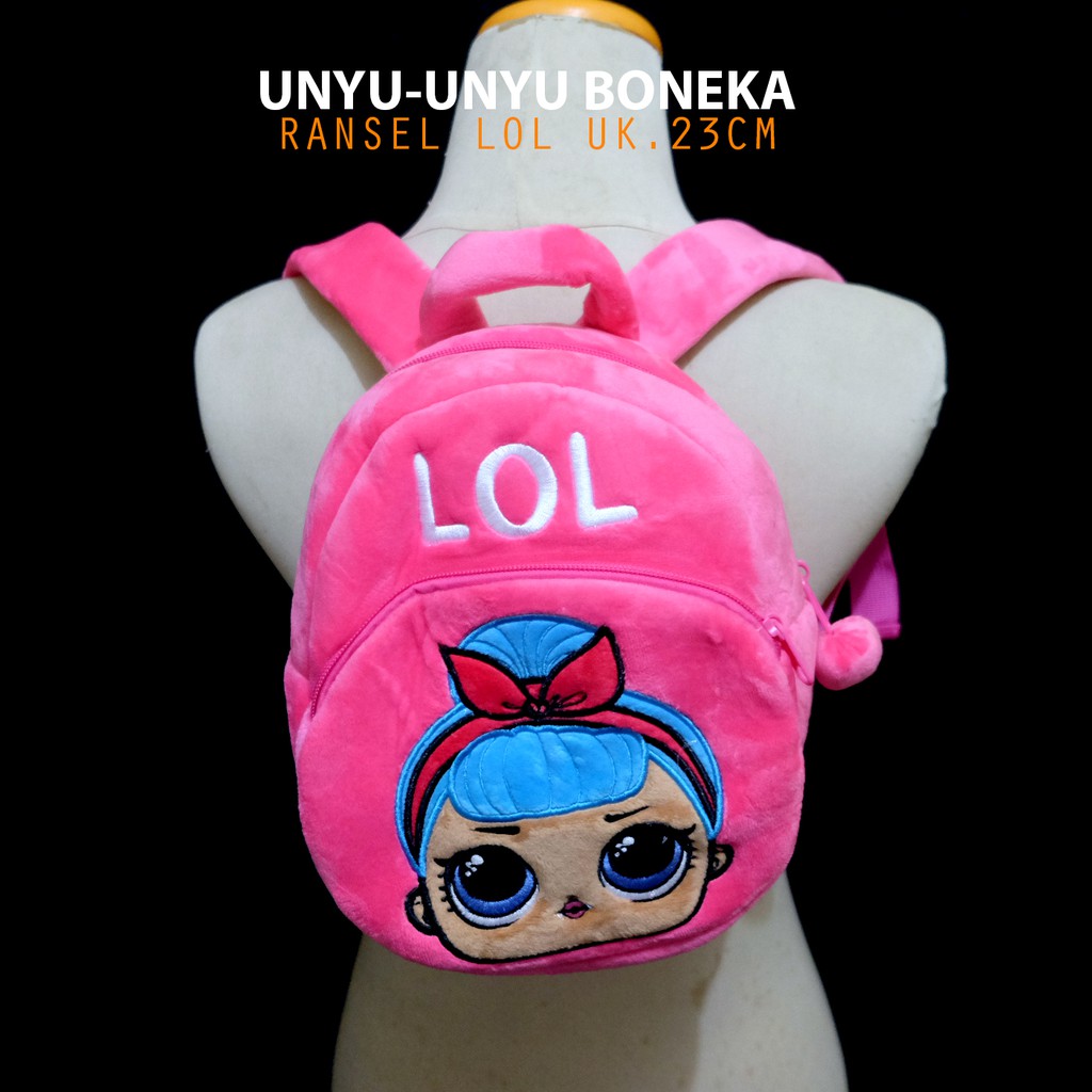 ransel anak boneka Lol M 25cm ransel sekolah baby kids kado anak cute kpop korea