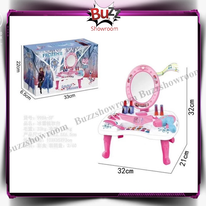 Dresser Make Up For Kids Table Mainan Meja Mekap Anak Set Fashion Toy