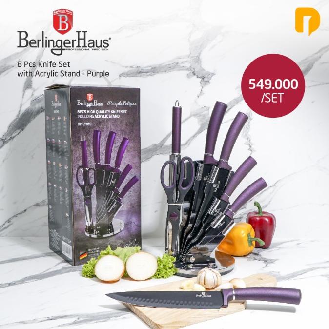 

Berlinger Haus 8 Pcs Knife Set With Acrylic Stand - Purple Yq03M7Nz2_