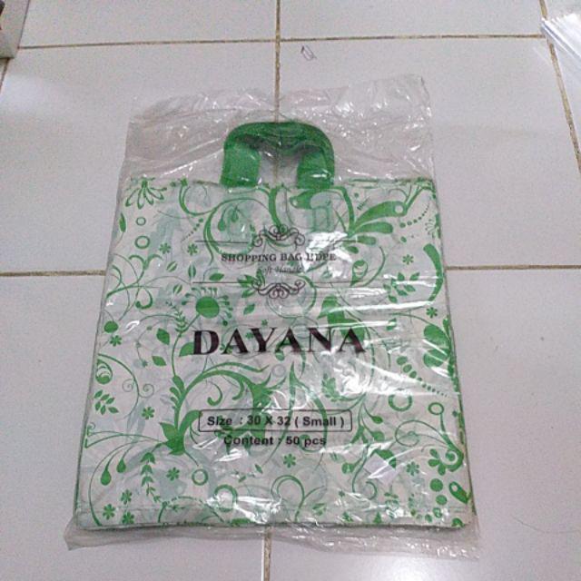 Soft Handle/shopping Bag/kantong Plastik Batik Uk. 30x32 Cm