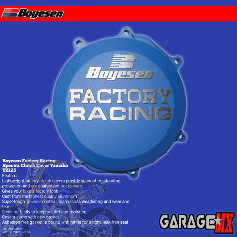 CLUTCH COVER BOYESEN YZ125.COVER BAK MESIN YAMAHA YZ125. COVER MESIN YZ125