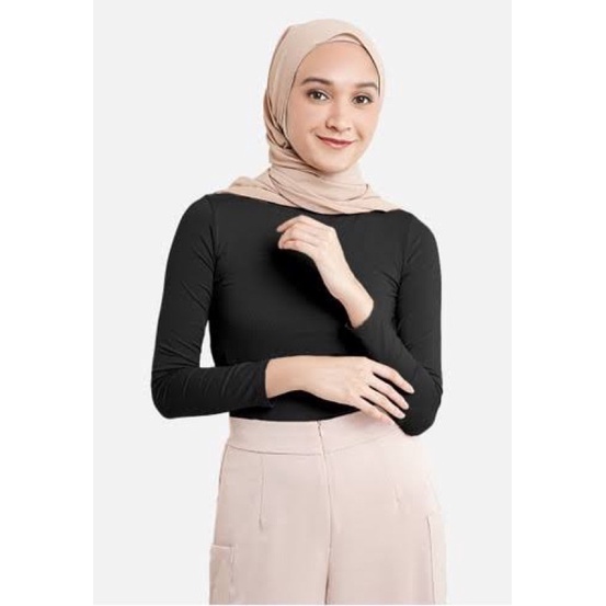 (RPA) ONE SET NEVA TUNIK ATASAN KEMEJA BLOUSE WANITA-MANSET HITAM