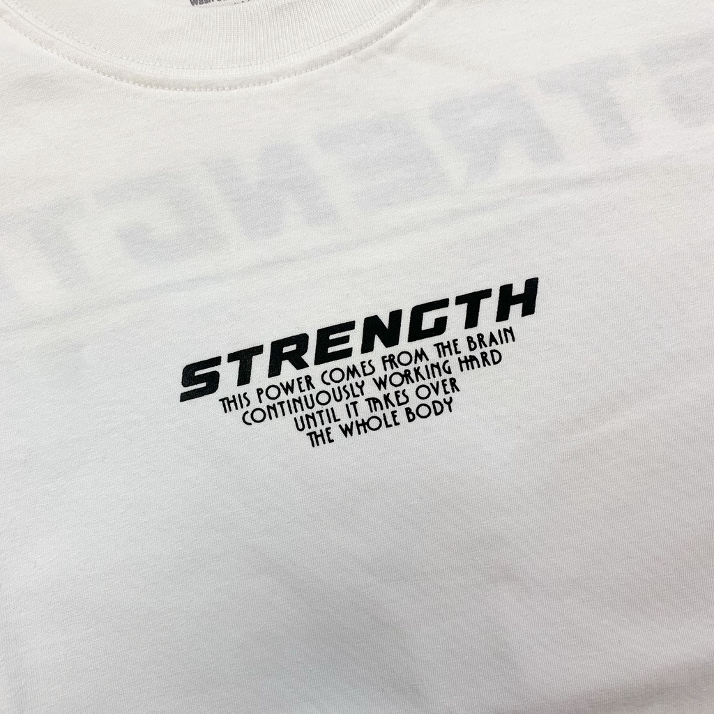 Almost Studio - T-Shirt - Strength - White