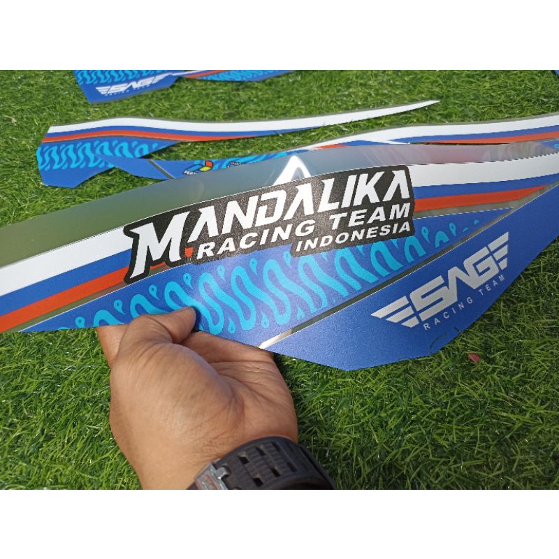 striping sticker vario led old 125-150 livery mandalika racing team transparan custame
