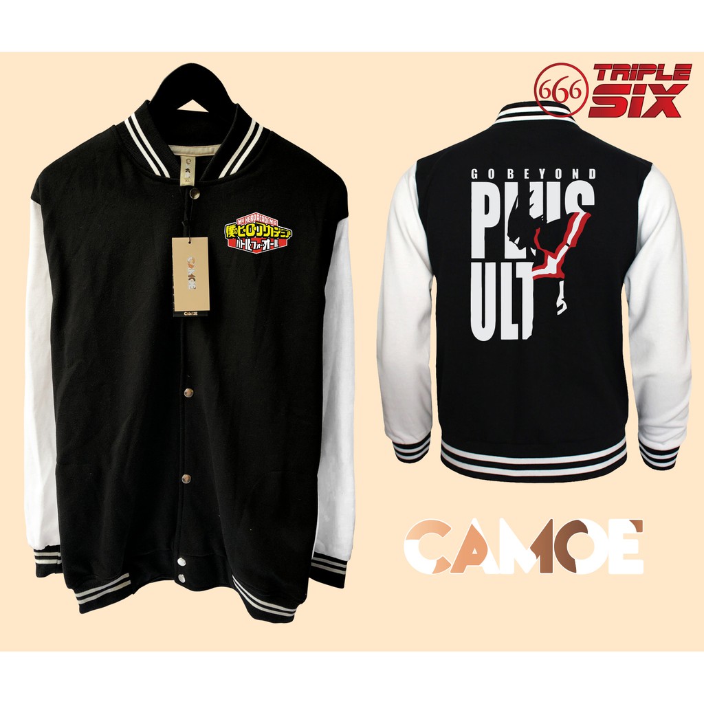 Jaket Varsity Baseball Anime Go beyond plus ultra my hero academia all might boku no hero academia