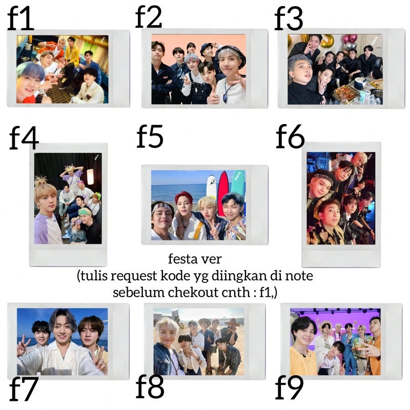 (NEW) Polaroid instax fujifilm photo by BTS