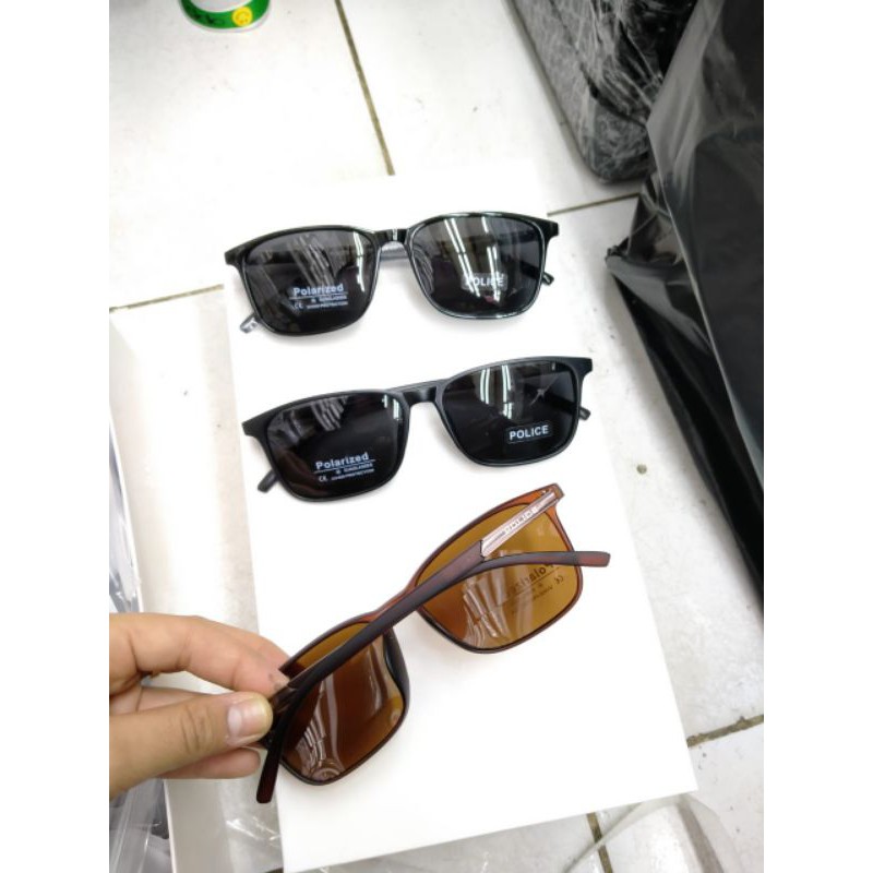 Kacamata Sunglasses Police 1216 Lensa Polarized Fullset