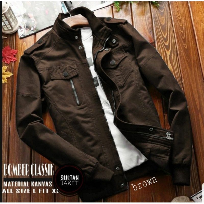 CLASIC BOMBER || JAKET BOMBER PRIA #CB