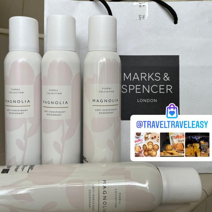 M&S Mark Spencer Magnolia Anti Perspirant Deodorant 150Ml Spray