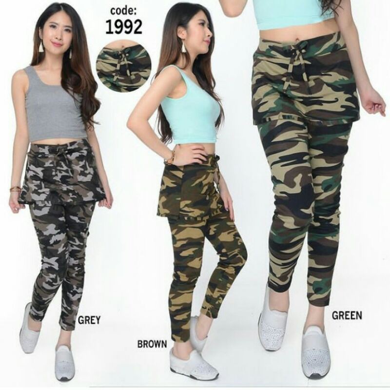 1992 LEGGING CELANA ROK ARMY - PUSATLEGGING