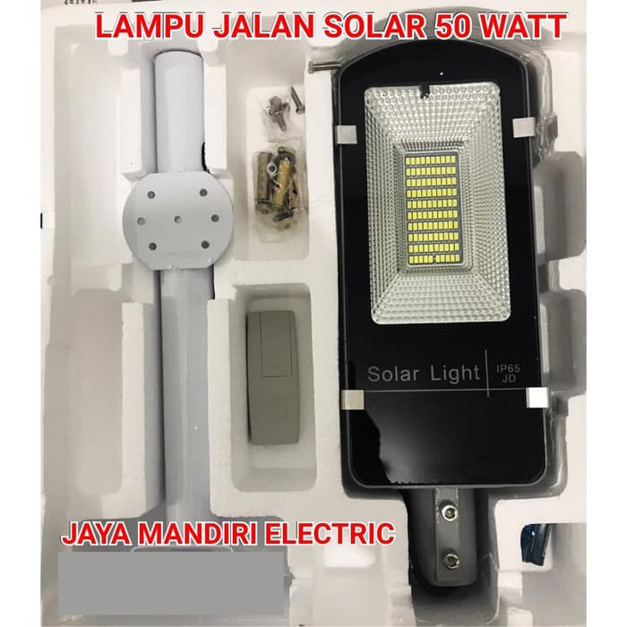 LAMPU JALAN LED SOLAR PANEL 50W / PJU CELL TENAGA SURYA 50WATT 50 watt