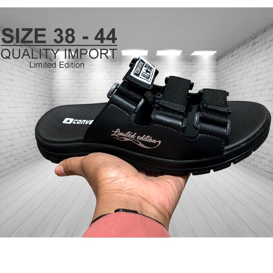 sandal PRIA SANDAL KULIT SLIDE sandal selop A star COMVERS cewek cowok