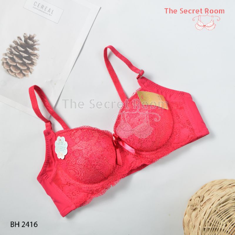 TALLY BRA BH 2416 | CUP B BESAR | BUSA SEDANG | ADA KAWAT | BAHAN RENDA | SIZE 36 - 40