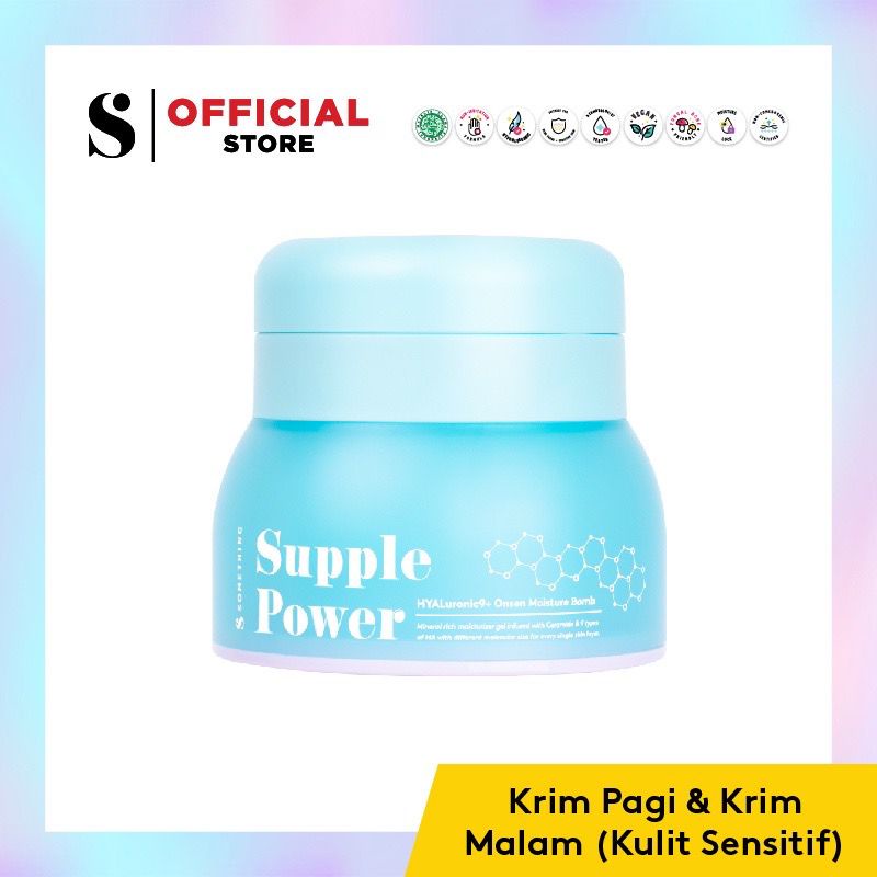 SOMETHINC Suple Power Hyaluronic9+Onsen Moisture Bomb Gel Krim Untuk Kulit Sesitif