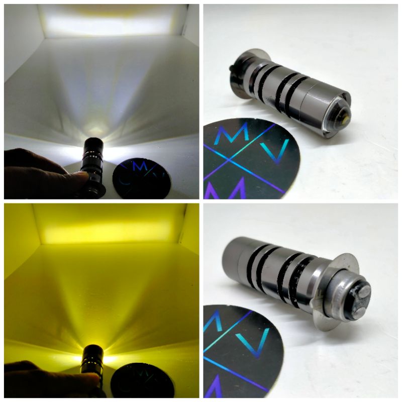 LAMPU MOTOR LED H6 & H4 LASER PROJIE 2IN1 PUTIH KUNING / PROYEKTOR BOHLAM LAMPU DOP LED MOBIL PROJIE PROYEKTOR H6 H4 LASER WHITE YELLOW bebek matik beat scoopy mio fino nmax supra revo vario vixion byson aerox tiger cb150r cbr crf 150 verza megapro matic-H6 (MATIC / BEBEK)