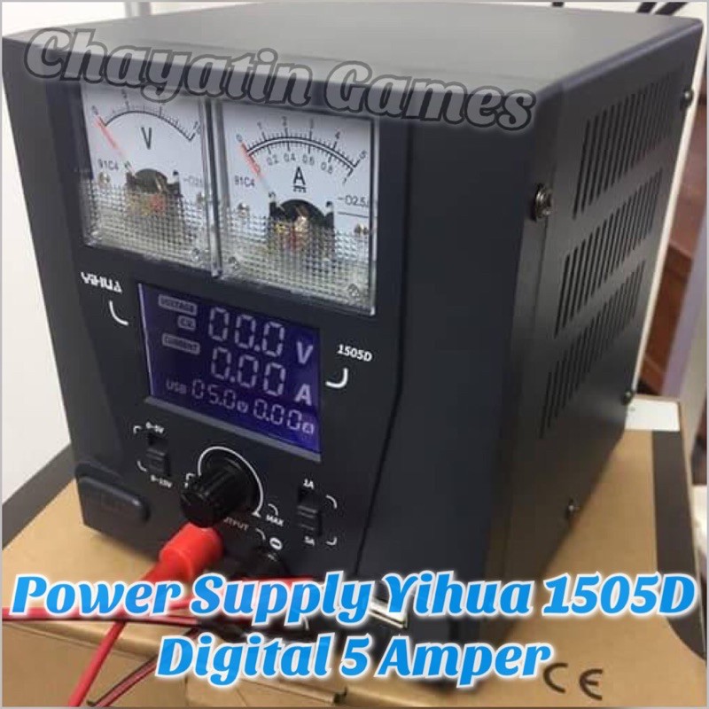 Power Supply HP / Ponsel Merk Yihua Type P-1505D 5A Digital - Analog
